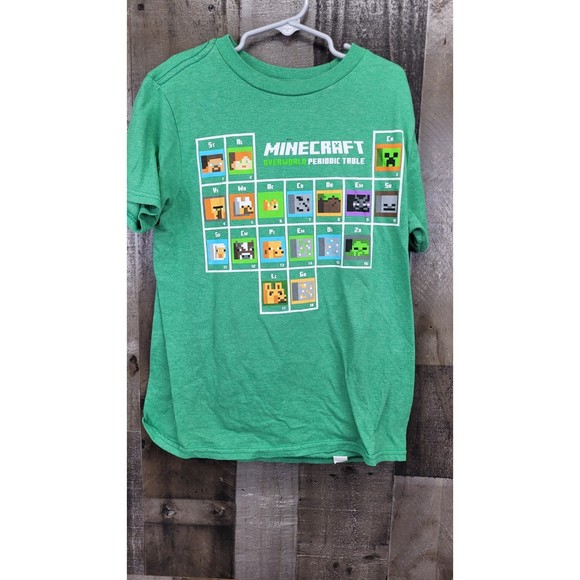 Minecraft Over World Periodic Table Teen Tee Size Med - Picture 2 of 5